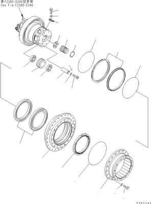 11Y-27-40301 11Y-27-40300 11Y-27-40201 Travel Final Drive For Komatsu Bulldozer D37EX-23 D37PX-23