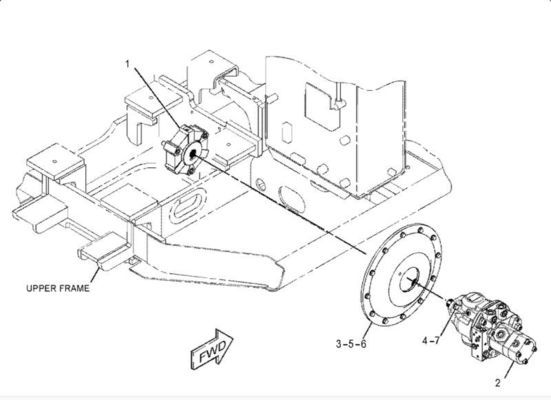 Гидравлический насос для экскаватора Rexroth AP2D25 341-7666 Для TQE304.5 305C 306