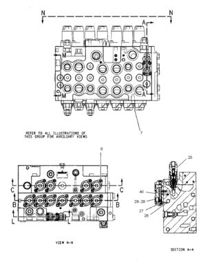TQ314C E314 Главный клапан управления экскаватора 206-3338 2063338 Прочный