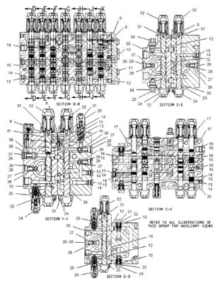 TQ314C E314 Главный клапан управления экскаватора 206-3338 2063338 Прочный