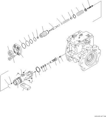 708-1L-00710 708-1L-01710 708-1L-04230 Для погрузчика Komatsu Wa450-6 Wa470-6 Wa480-6 Гидравлический главный поршневый насос