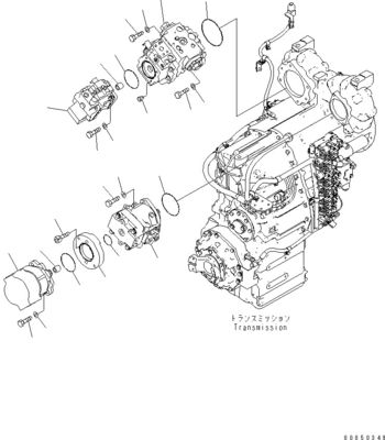 708-1L-00710 708-1L-01710 708-1L-04230 Для погрузчика Komatsu Wa450-6 Wa470-6 Wa480-6 Гидравлический главный поршневый насос