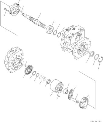708-1L-00710 708-1L-01710 708-1L-04230 Для погрузчика Komatsu Wa450-6 Wa470-6 Wa480-6 Гидравлический главный поршневый насос
