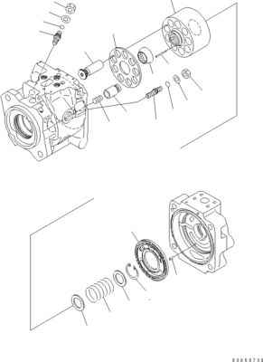708-1W-00961 708-1W-01850 708-1W-00010 Для Komatsu WA450-6 WA470-6 WA480-6 Гидравлический поршневый рулевой насос