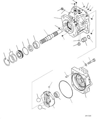 708-1W-00810 708-1W-00860 708-1W-00830 Для Komatsu WA380-6 WA430-6 Насос на колесные погрузчики