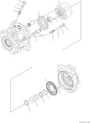 708-1U-00171 708-1U-00150 708-1U-00151 Для Komatsu WA380-6 WA430-6 Гидравлический насос
