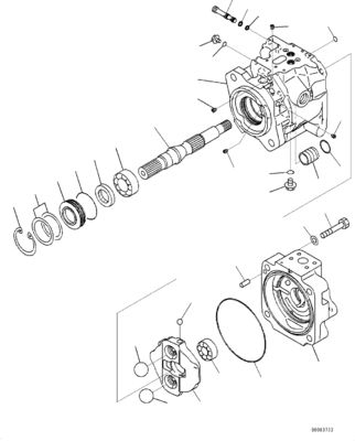 708-1U-00120 708-1U-00140 708-1U-00170 Для Komatsu WA380-6 WA430-6 Гидравлический насос