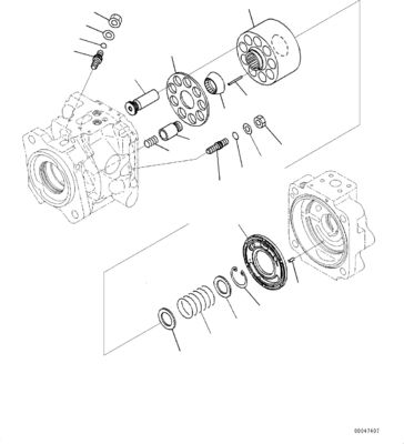 708-1W-00730 708-1W-00731 708-1W-00950 Для Komatsu WA500-6 Гидравлический насос