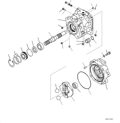 708-1W-00820 708-1W-00731 708-1W-00952 Для Komatsu WA500-6 Гидравлический насос
