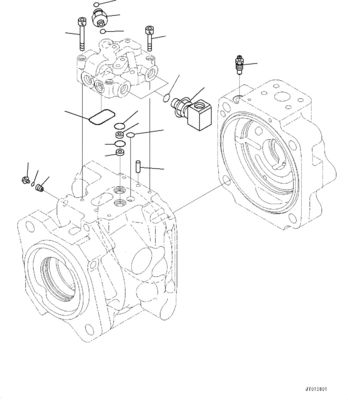 708-1W-00820 708-1W-00731 708-1W-00952 Для Komatsu WA500-6 Гидравлический насос