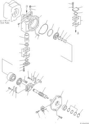 708-45-10204 708-4L-00910 708-45-11204 Для Komatsu WA700-3 WA800-3 Гидравлический насос