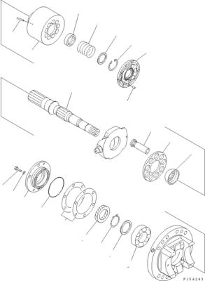 708-45-10204 708-4L-00910 708-45-11204 Для Komatsu WA700-3 WA800-3 Гидравлический насос