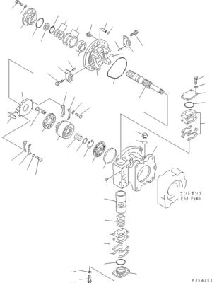 708-45-10204 708-4L-00910 708-45-11204 Для Komatsu WA700-3 WA800-3 Гидравлический насос