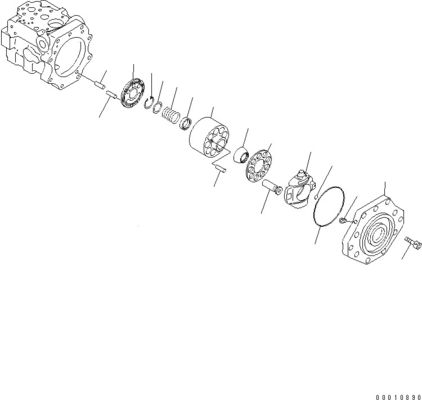 708-1W-00600 708-1S-00910 R7081S00910 R7081W00600 Для Komatsu D475A-5 Бульдозер гидравлический вентилятор насос поршневый насос оригинальный