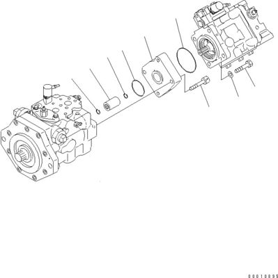 708-1W-00600 708-1S-00910 R7081S00910 R7081W00600 Для Komatsu D475A-5 Бульдозер гидравлический вентилятор насос поршневый насос оригинальный