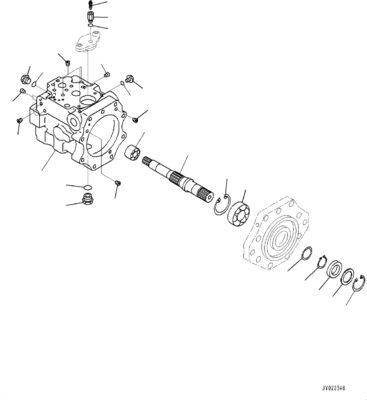 708-1W-00690 708-1W-01690 708-1W-04222 Для бульдозера Komatsu D375A-6 гидравлический вентиляторный насос оригинальный высокое качество
