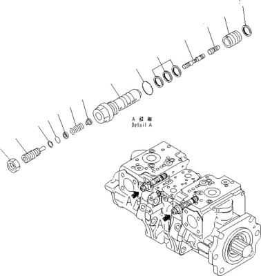 708-2G-00800 708-2G-00801 708-2G-01081 Для загрузчиков Komatsu WA600-6 Гидравлический насос Пистоновый насос Главный насос Высокое качество