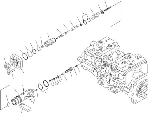708-2G-00800 708-2G-00801 708-2G-01081 Для загрузчиков Komatsu WA600-6 Гидравлический насос Пистоновый насос Главный насос Высокое качество