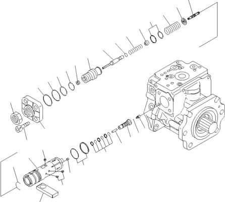 708-2G-00800 708-2G-00801 708-2G-01081 Для загрузчиков Komatsu WA600-6 Гидравлический насос Пистоновый насос Главный насос Высокое качество