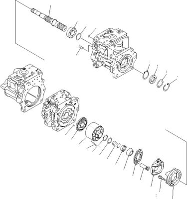 708-2G-00800 708-2G-00801 708-2G-01081 Для загрузчиков Komatsu WA600-6 Гидравлический насос Пистоновый насос Главный насос Высокое качество