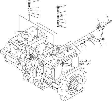 708-2G-00800 708-2G-00801 708-2G-01081 Для загрузчиков Komatsu WA600-6 Гидравлический насос Пистоновый насос Главный насос Высокое качество