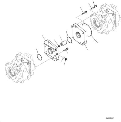 708-1W-02260 708-1W-02270 708-1W-00450 708-1W-00460 Для грузовиков Komatsu HM400-3 Гидравлический насос рулевого управления и насос подъема