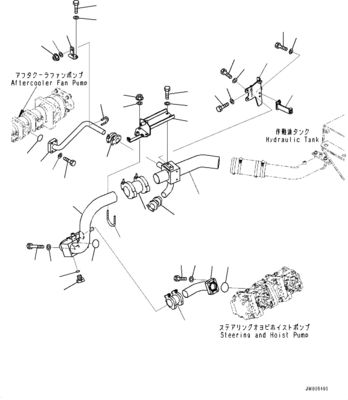 708-1W-02260 708-1W-02270 708-1W-00450 708-1W-00460 Для грузовиков Komatsu HM400-3 Гидравлический насос рулевого управления и насос подъема