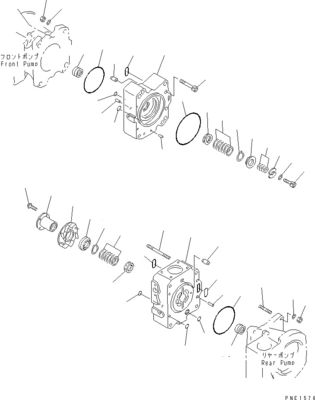 708-2L-00950 708-25-02044 708-2L-00951 708-2L-05420 Для Komatsu WA800-3 WA900-3 Гидравлический загрузочный насос