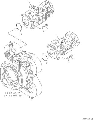 708-4L-00910 708-45-10204 708-4L-00911 Для Komatsu WA800-3 WA900-3 Гидравлический переключатель