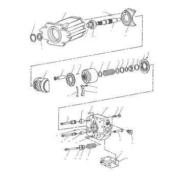 9T-8647 9T8647 0R4608 для CAT Track D7H D7R D8N PUMP GP-PISTON гидравлический главный насос