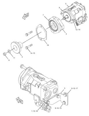 292-8767 10R7401 CA2928767 Для CAT LOADER 950H 962H IT62H PUMP GP-PISTON гидравлический главный насос