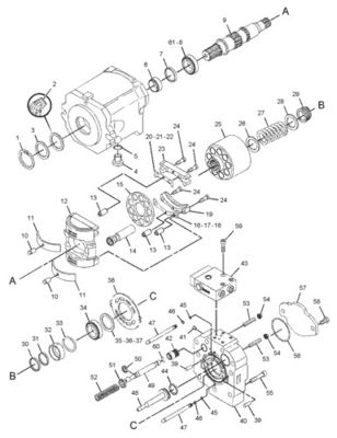 299-5790 20R3400 Для CAT Track D7R II D7R XR HPR135 PUMP GP-PISTON IMPLEMENT STEERING гидравлический основной насос Послепродажная торговля