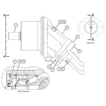 159-7162 0R4613 Для CAT Track D8R, D8R II гидравлический двигатель GP-PISTON