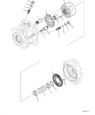 708-1W-00883 708-1W-00882 708-1W-00881 Для Komatsu WA430-6 Гидравлический насос