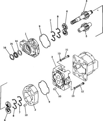 705-52-40100 705-52-40001 705-32-37740 Для бульдозера Komatsu D375-5 Гидравлический главный насос Оригинальное рабочее оборудование насос