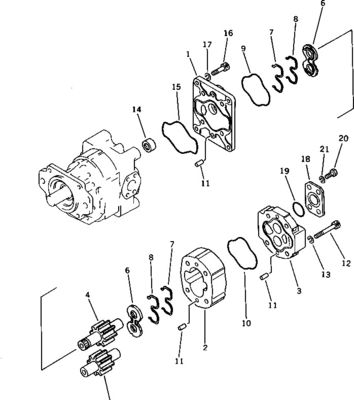 705-52-40100 705-52-40001 705-32-37740 Для бульдозера Komatsu D375-5 Гидравлический главный насос Оригинальное рабочее оборудование насос