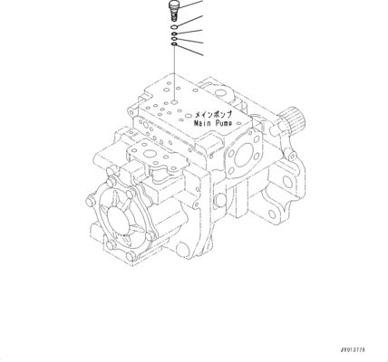 708-1H-00260 708-1H-01260 Для бульдозера Komatsu D375A-6 D375A-6R Гидравлический главный насос Оригинальное рабочее оборудование насос