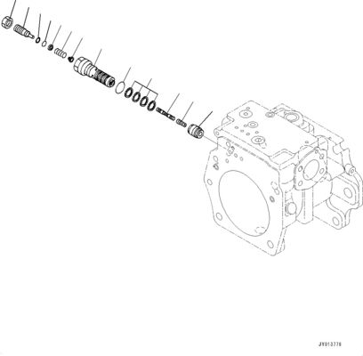708-1H-00260 708-1H-01260 Для бульдозера Komatsu D375A-6 D375A-6R Гидравлический главный насос Оригинальное рабочее оборудование насос