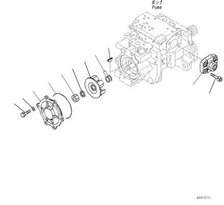 708-1H-00261 708-1H-01261 708-1H-04270 Для бульдозера Komatsu D375A-8 Гидравлический главный насос Оригинальное рабочее оборудование насос