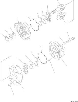 705-17-02022 705-22-31220 Для Komatsu Бульдозер D31EX-22 D31PX-22 D37EX-22 D37PX-22Гидравлический насос Послепродажный насос поршневый