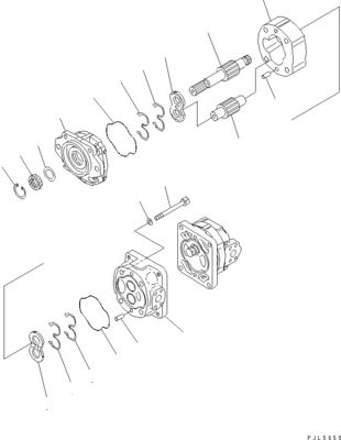 705-52-30920 705-14-34540 Для бульдозера Komatsu D275A-5D D275AX-5 D275A-5R Гидравлический насос Свинцовый насос Послепродажная продукция