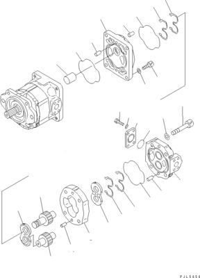 705-52-30920 705-14-34540 Для бульдозера Komatsu D275A-5D D275AX-5 D275A-5R Гидравлический насос Свинцовый насос Послепродажная продукция