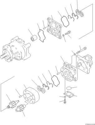 705-32-37430 705-32-27540 705-32-43210 Для Komatsu D375-3 Бульдозер Гидравлический главный насос Оригинальное рабочее оборудование насос