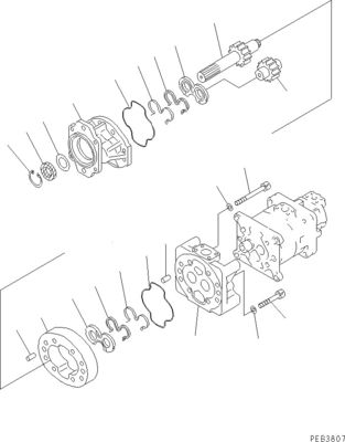 705-32-37430 705-32-27540 705-32-43210 Для Komatsu D375-3 Бульдозер Гидравлический главный насос Оригинальное рабочее оборудование насос