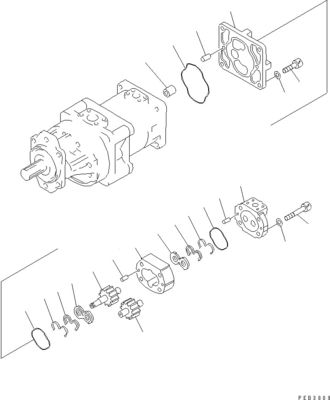 705-32-37430 705-32-27540 705-32-43210 Для Komatsu D375-3 Бульдозер Гидравлический главный насос Оригинальное рабочее оборудование насос