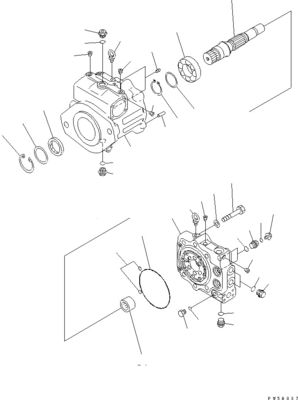 708-1H-00021 708-1H-01021 708-1H-04111 Для Бульдозера Komatsu D275AX-5 Гидравлический главный насос Оригинальное рабочее оборудование насос