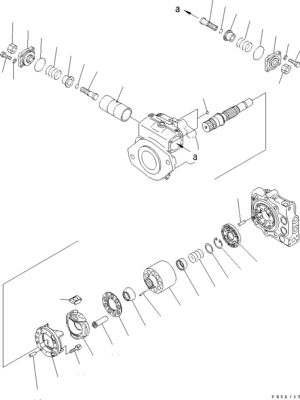 708-1H-00021 708-1H-01021 708-1H-04111 Для Бульдозера Komatsu D275AX-5 Гидравлический главный насос Оригинальное рабочее оборудование насос