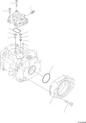 708-1T-00552 708-1T-01552 708-1T-04150 Для бульдозера Komatsu D39EX-22 D39PX-22 D31EX-22 Гидравлический насос FUN Original