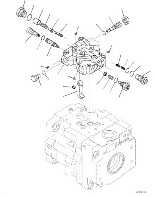 708-1T-00552 708-1T-01552 708-1T-04150 Для бульдозера Komatsu D39EX-22 D39PX-22 D31EX-22 Гидравлический насос FUN Original