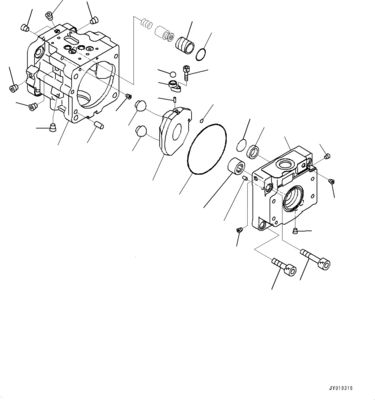 708-1T-00552 708-1T-01552 708-1T-04150 Для бульдозера Komatsu D39EX-22 D39PX-22 D31EX-22 Гидравлический насос FUN Original